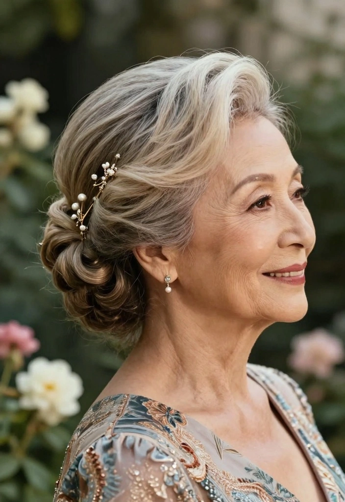 17 Older Women Hairstyles Ideas Classic Modern Blend - 12. Elegant Chignon 1