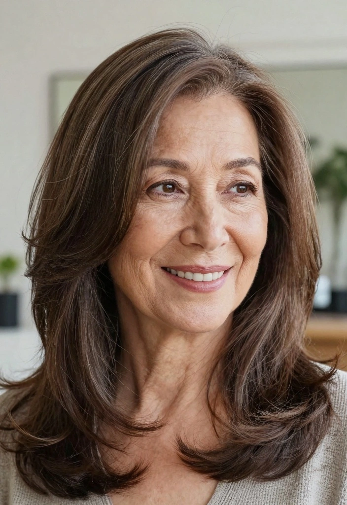 17 Older Women Hairstyles Ideas Classic Modern Blend - 4. Flattering Face-Framing Layers 1