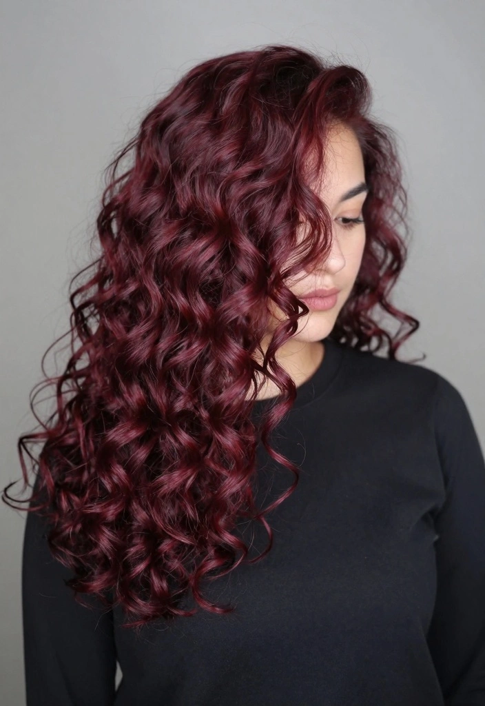 17 Red Wine Hair Color Ideas: Deep Luxe Tone - 16. Spiced Mulberry 1