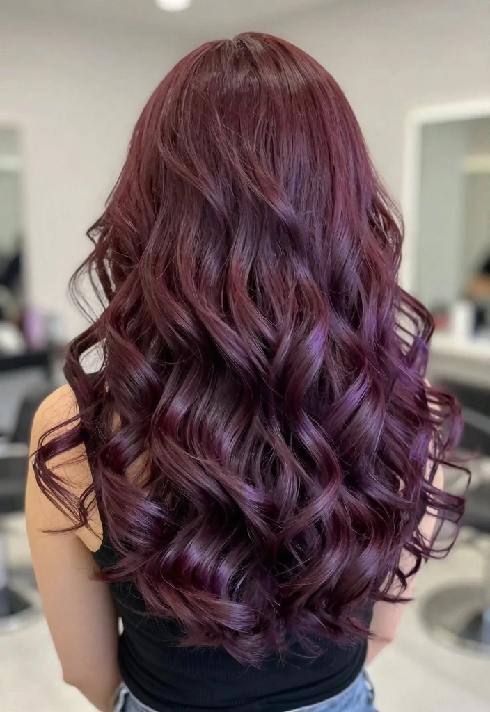 17 Red Wine Hair Color Ideas: Deep Luxe Tone - 2. Wine-Infused Ombre 1