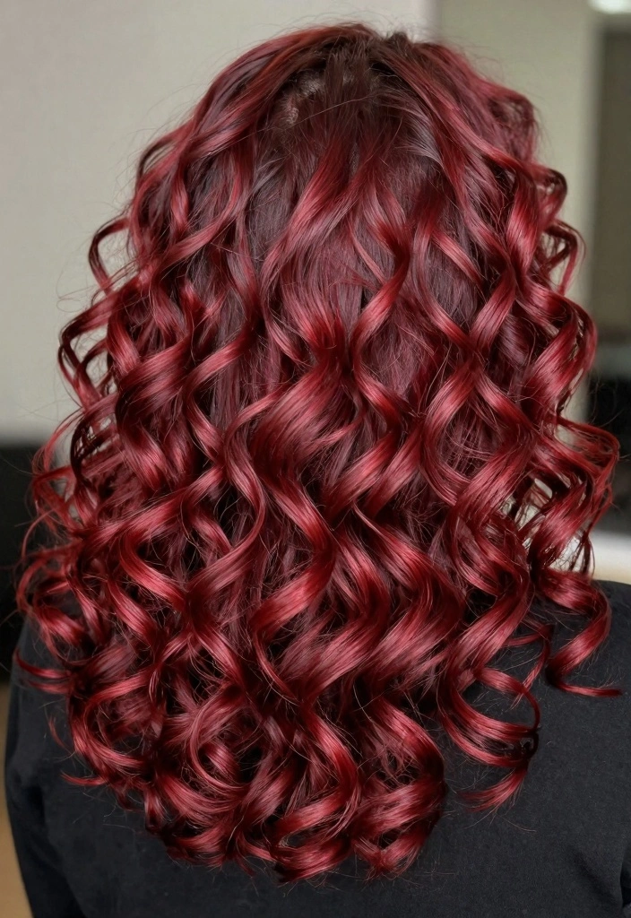 17 Red Wine Hair Color Ideas: Deep Luxe Tone - 4. Cherry Wine Delight 1