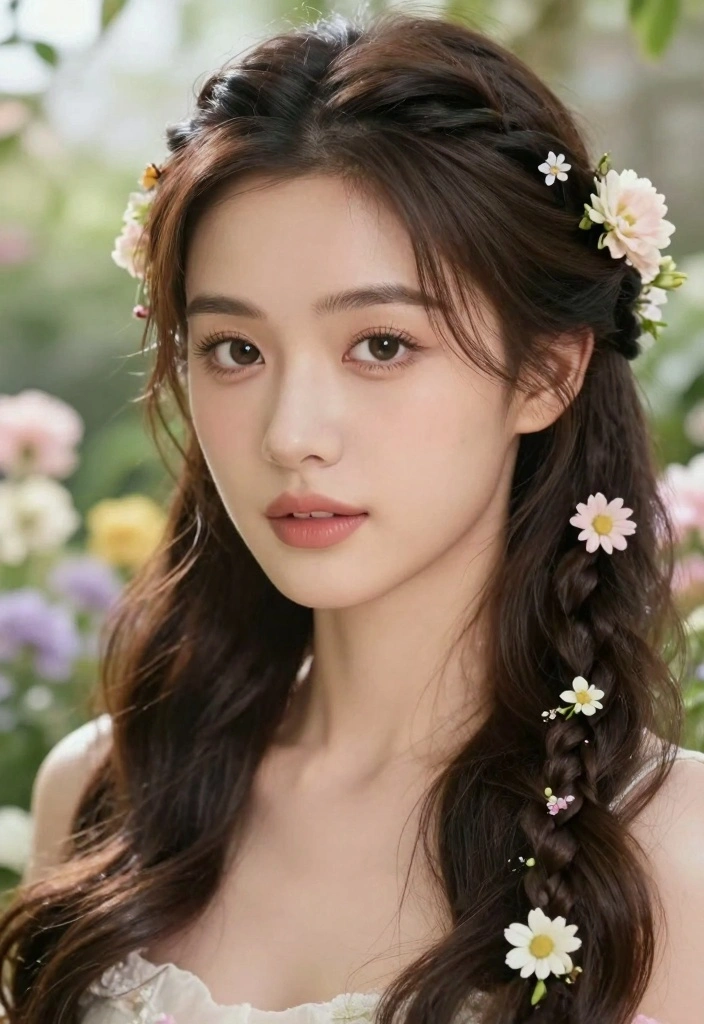 18 Elegant Long Hair Ideas for Women Over 50 - 3. Braided Elegance 1