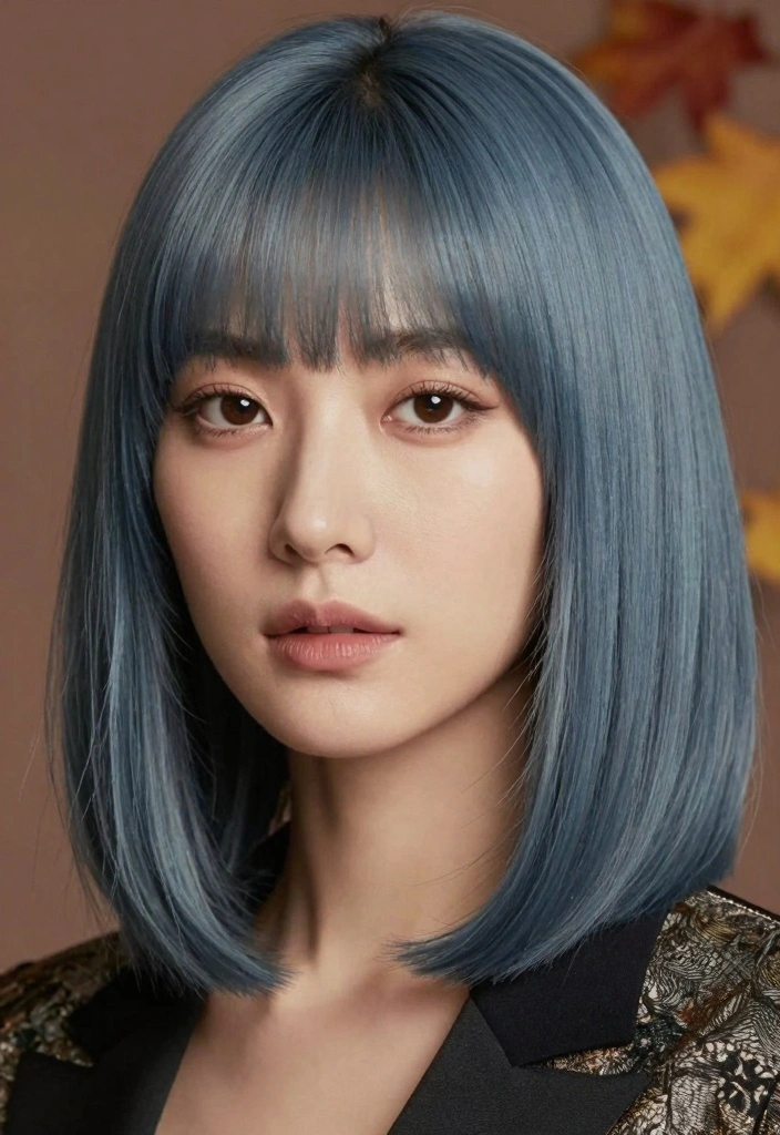 18 Fall Hair Color Ideas Trending Now - 16. Slate Blue 1