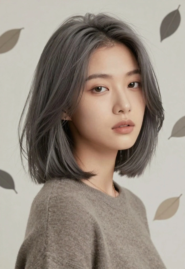 18 Fall Hair Color Ideas Trending Now - 6. Soft Smoky Gray 1