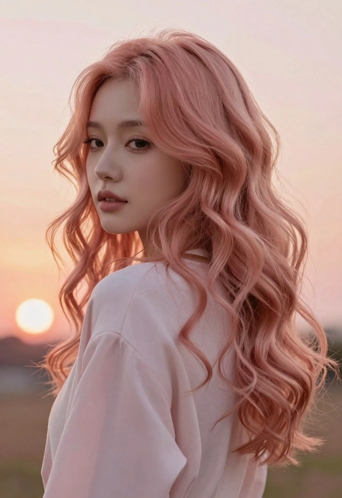 18 Fall Hair Color Trends Ideas You Will See Everywhere - 10. Soft Rose Gold 1