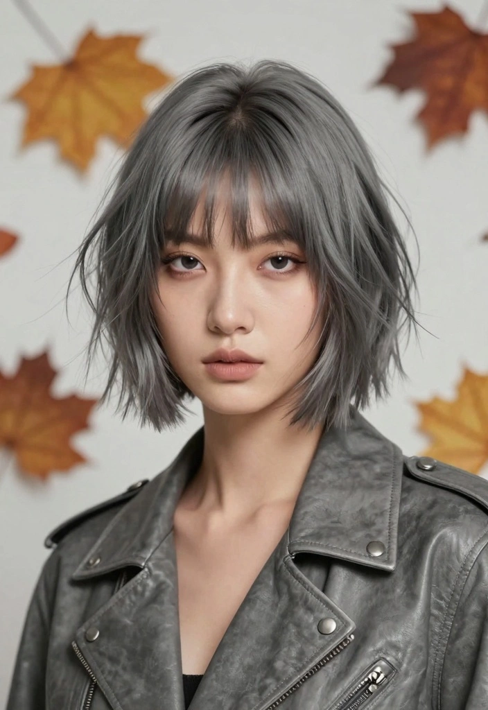 18 Fall Hair Color Trends Ideas You Will See Everywhere - 9. Smoky Gray 1