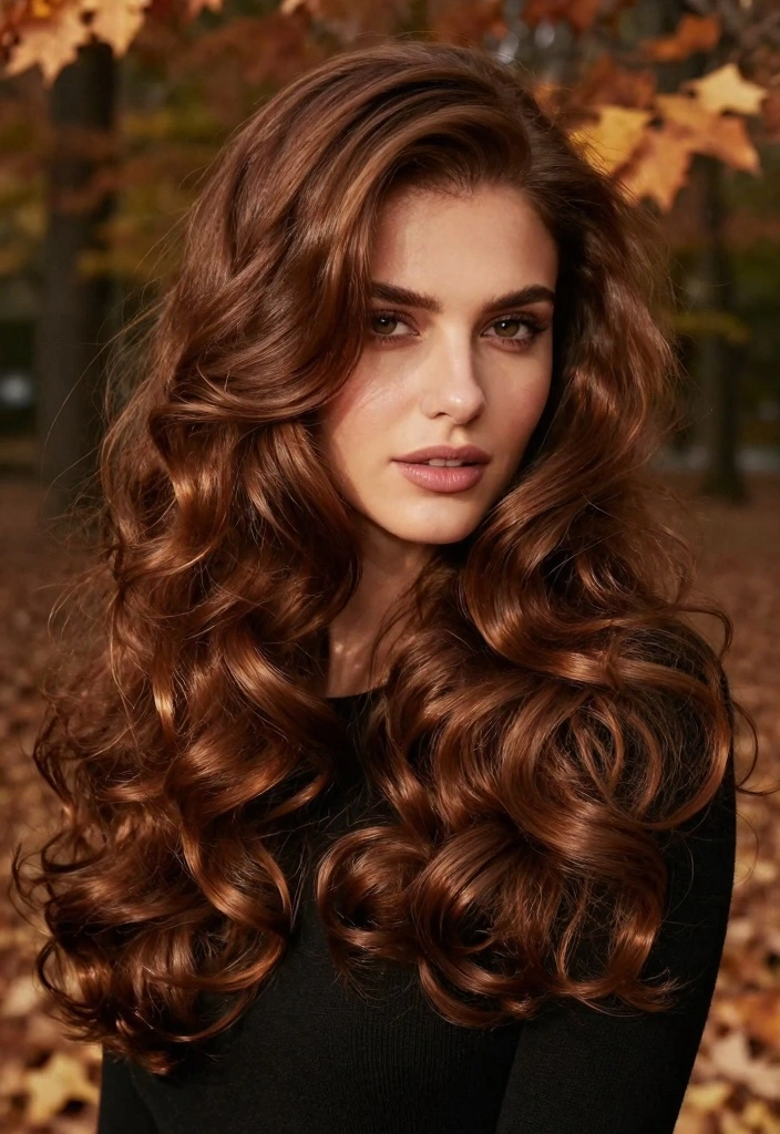 18 Fall Hair Inspo Ideas Save Worthy Looks - 1. Rich Chestnut Brown 1