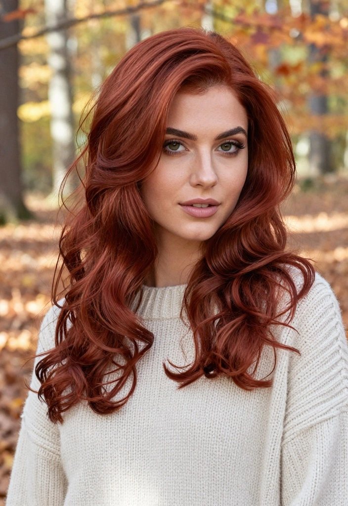 18 Fall Hair Inspo Ideas Save Worthy Looks - 2. Vibrant Copper Red 1