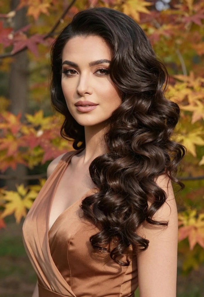 18 Fall Hair Inspo Ideas Save Worthy Looks - 8. Side-Swept Curls 1