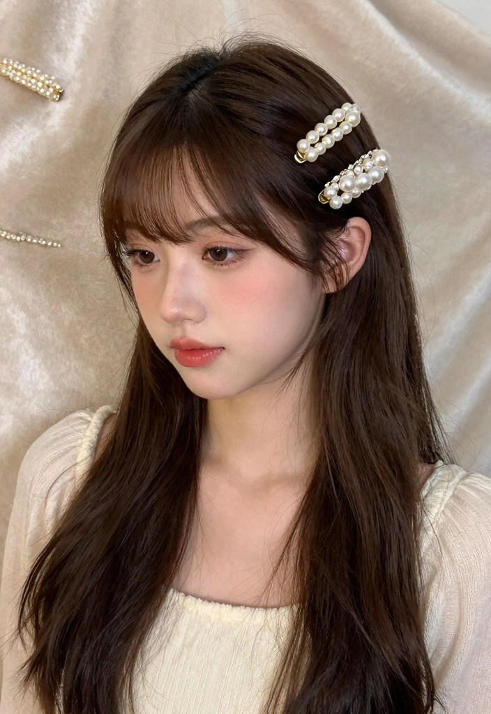 18 Hair Clip Ideas: Easy Stylish Accessory - 16. Pearl-Accented Clips 1