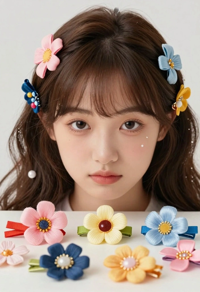 18 Hair Clip Ideas: Easy Stylish Accessory - 17. Clip-On Hair Accessories 1