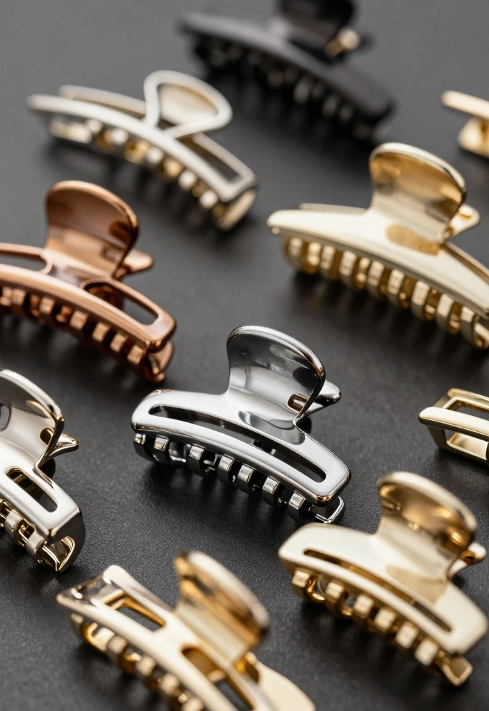 18 Hair Clip Ideas: Easy Stylish Accessory - 7. Sustainable Metal Clips 1