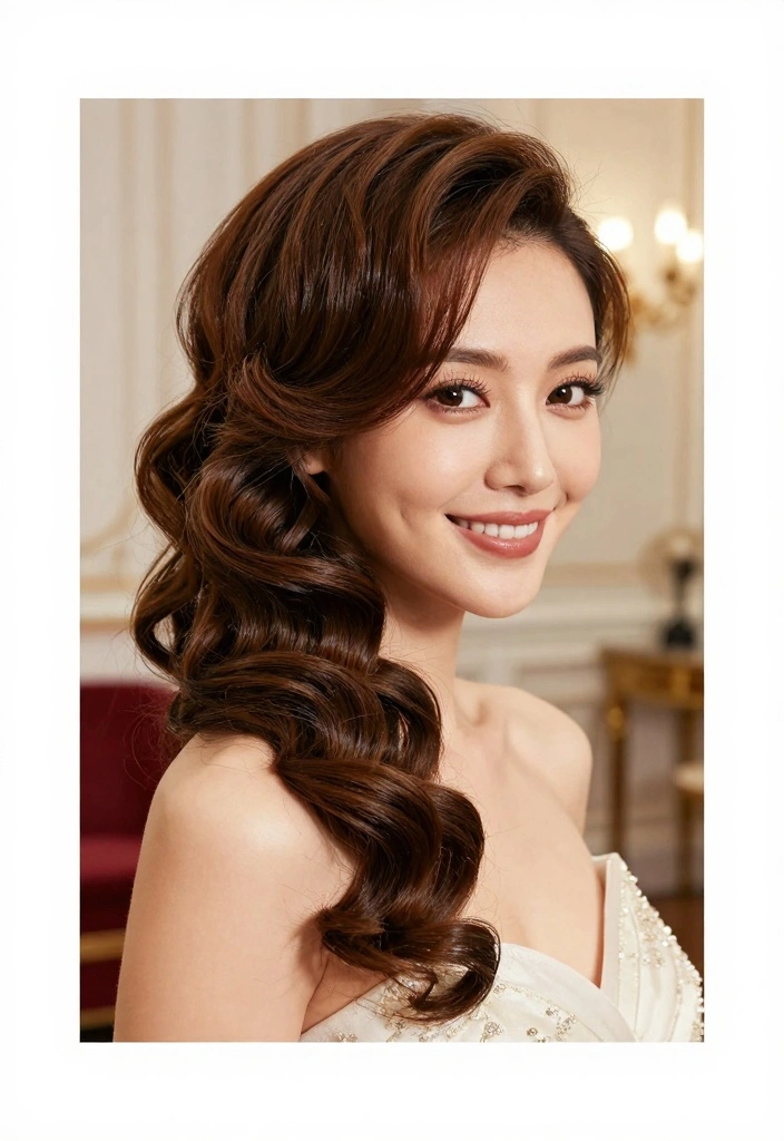 18 Hairstyles for Layered Hair Ideas: Movement and Volume - 11. Layered Chignon 1