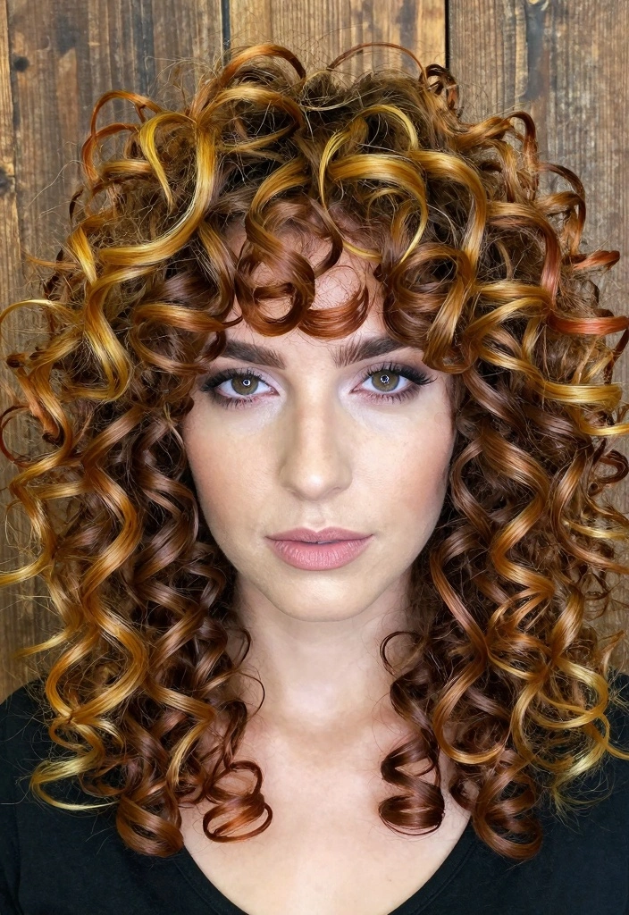 18 Honey Tea Brown Hair Color Ideas: A Soft Warm Blend - 11. Amber Honey and Cherry Brown 1