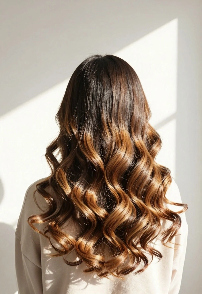 18 Honey Tea Brown Hair Color Ideas: A Soft Warm Blend - 5. Honey Ombre 1