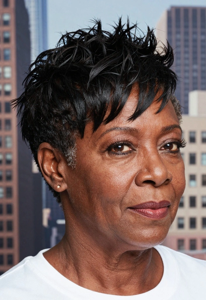 18 Older Black Women Hairstyles Over 50 Ideas Graceful Chic - 13. Textured Taper Cut 1