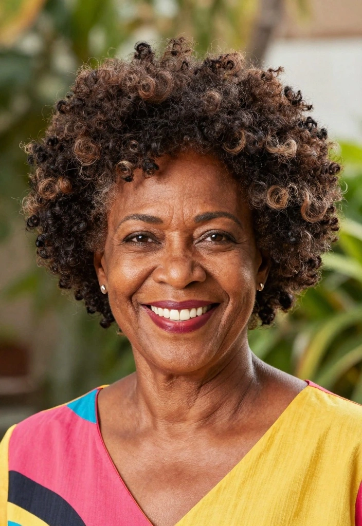 18 Older Black Women Hairstyles Over 50 Ideas Graceful Chic - 15. Classic Afro 1