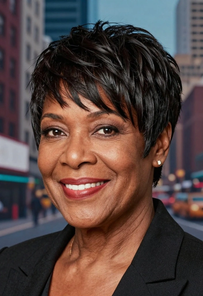 18 Older Black Women Hairstyles Over 50 Ideas Graceful Chic - 4. Stylish Pixie Cut 1