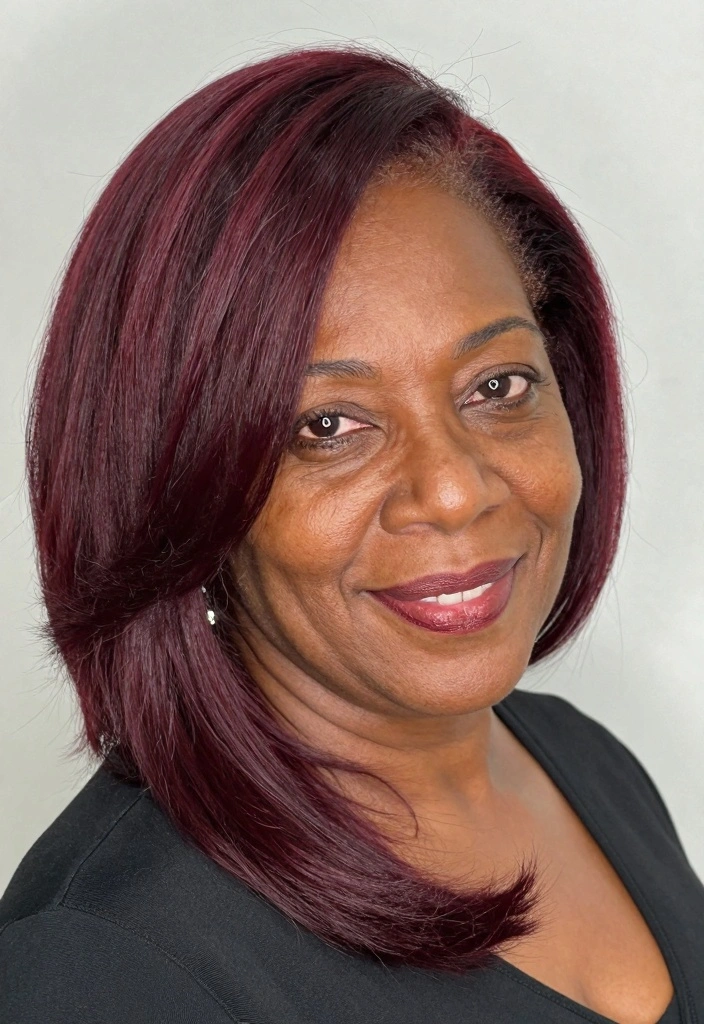 18 Older Black Women Hairstyles Over 50 Ideas Graceful Chic - 6. Bold Color Choices 1