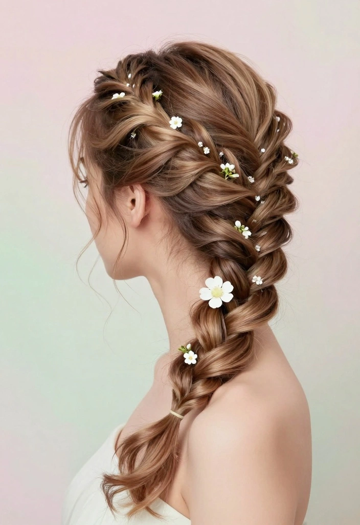 18 Princess Hair Ideas for Soft Fairytale Volume - 1. Whimsical Waterfall Braid 1