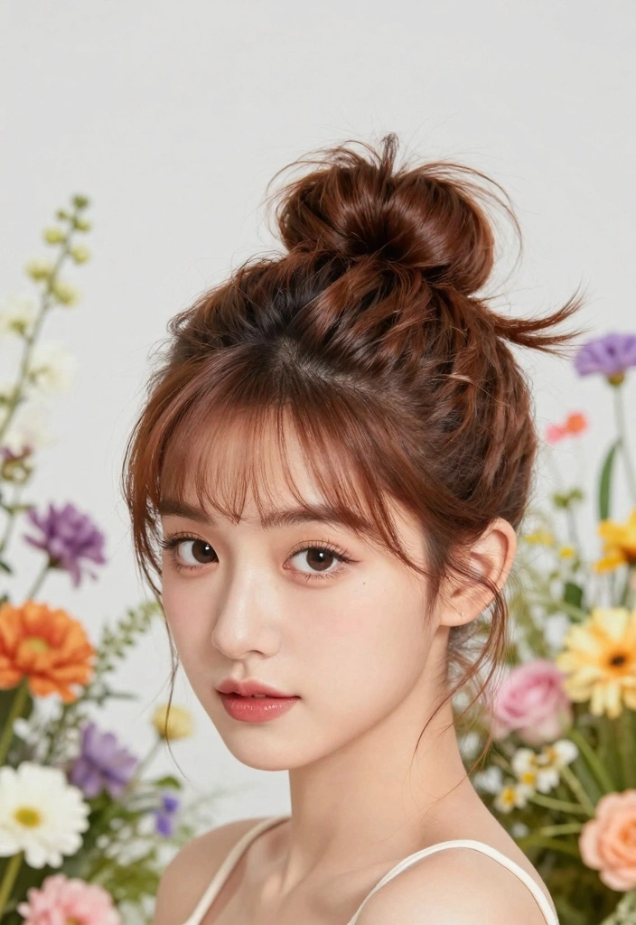 18 Princess Hair Ideas for Soft Fairytale Volume - 13. Princess Puff Bun 1