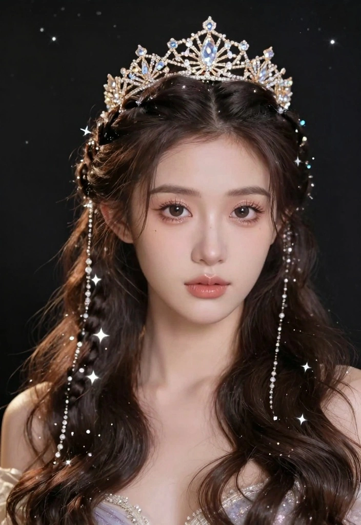 18 Princess Hair Ideas for Soft Fairytale Volume - 17. Celestial Crown Braid 1