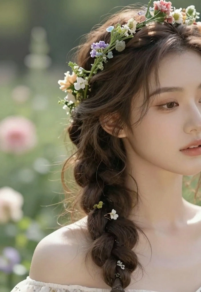 18 Princess Hair Ideas for Soft Fairytale Volume - 9. Bohemian Braided Crown 1