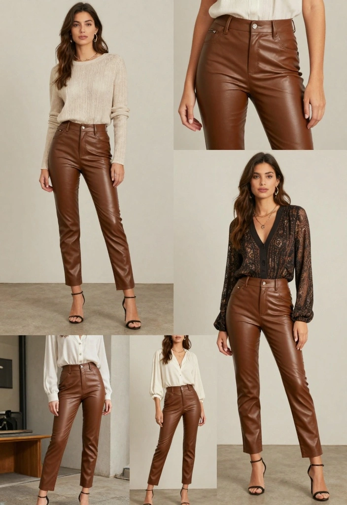 14 Brown Leather Pants Outfit Ideas For Women With Bold Energy - Conclusion 1