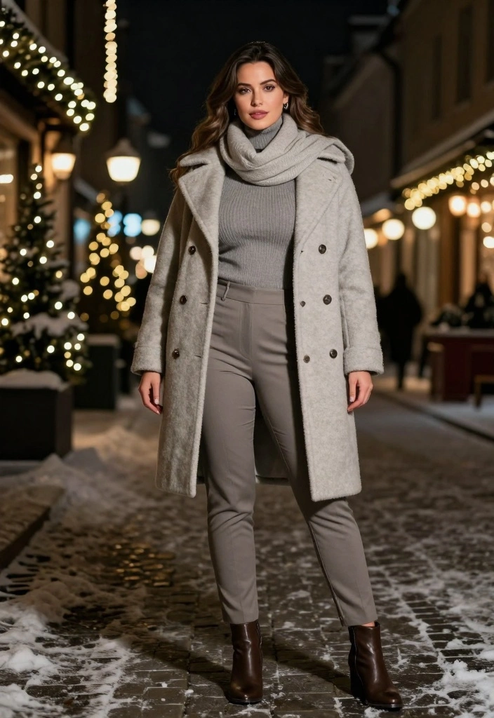 14 Cropped Jacket Outfit Ideas For Women With Balanced Proportions - 10. Trendy and Timeless with Cropped Peacoat 1