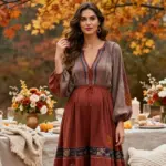 14 Fall Baby Shower Outfit Ideas For Women With Soft Elegance