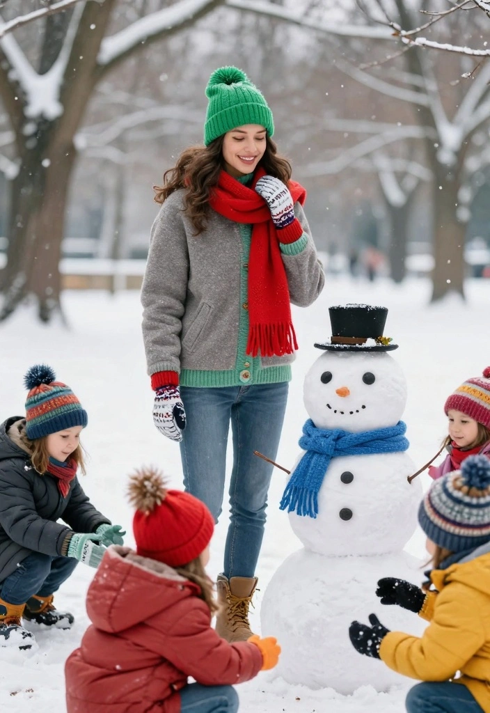 14 Winter Overalls Outfit Ideas For Women With Cozy Layers - 7. Colorful Accessories to Brighten Up Your Look 1