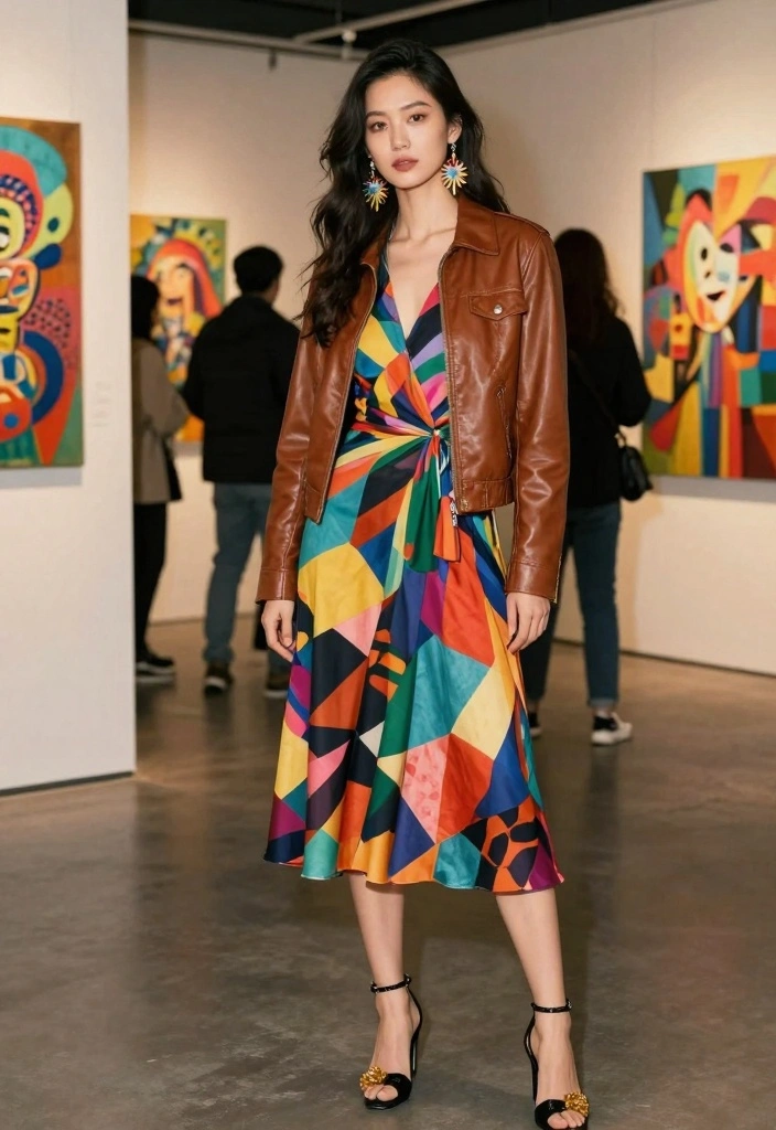 15 Brown Leather Jacket Outfit Ideas For Women With Classic Edge - 14. Weekend Creative 1