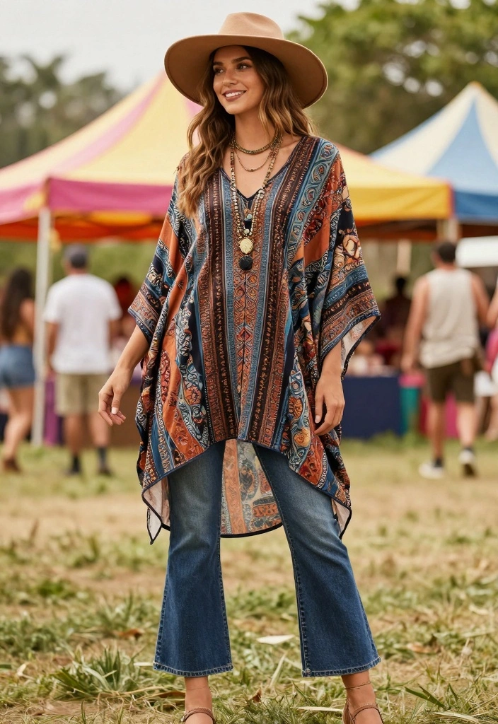 15 Cropped Flare Jeans Outfit Ideas For Women With Modern Shape - 1. Effortless Boho Vibes 1