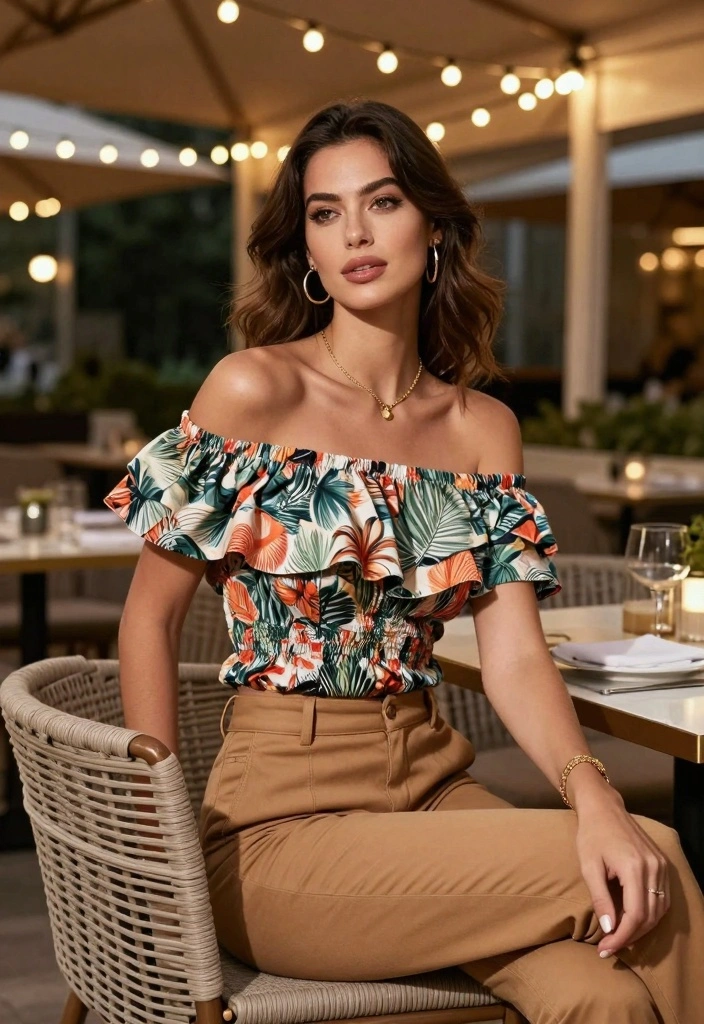 15 Tan Pants Outfit Ideas For Women With Clean Neutrals - 15. Casual Dinner Out 1