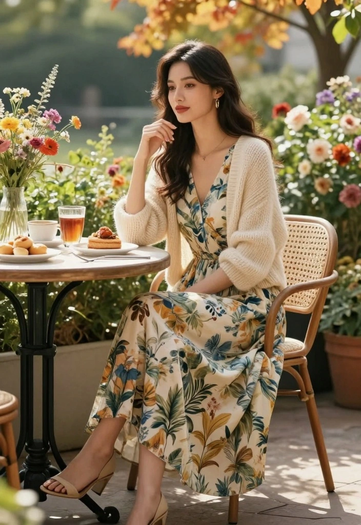 16 Fall Aesthetic Outfit Ideas For Women You Will Love - 5. Botanical Prints 1