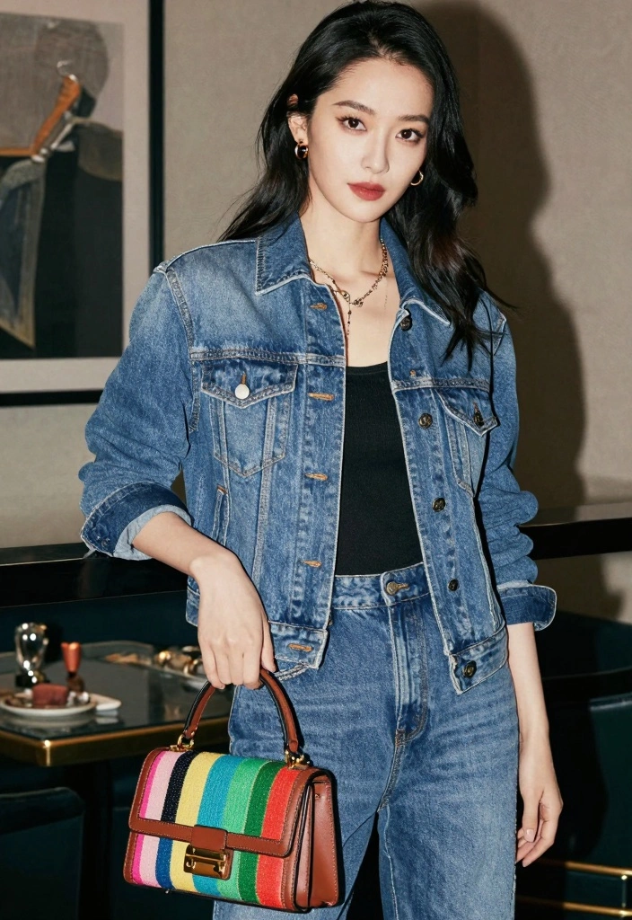 16 Jean Outfit Ideas For Black Women With Confident Style - 16. Accessorize Your Denim Outfit 1