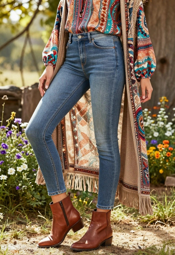 16 Miss Me Jeans Outfit Ideas For Women With Western Glam - 1. Bohemian Beauty 1