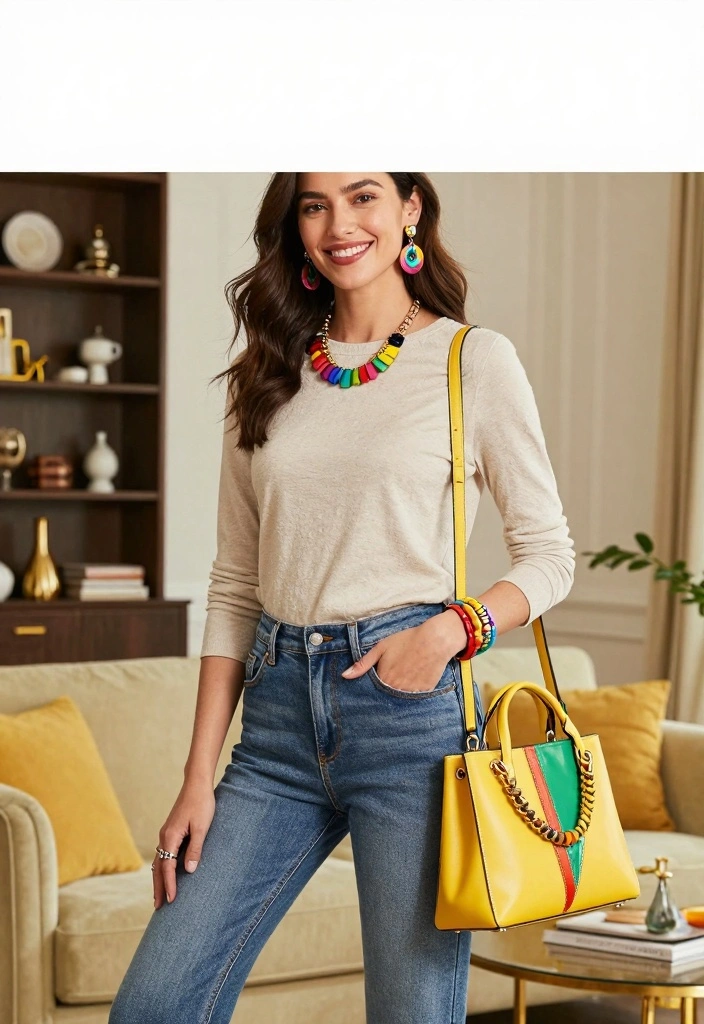 16 Miss Me Jeans Outfit Ideas For Women With Western Glam - 15. Colorful Accessories 1