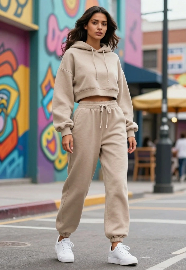 16 Oversized Pants Outfit Ideas For Women With Relaxed Fit - 5. Sporty Chic Combo 1