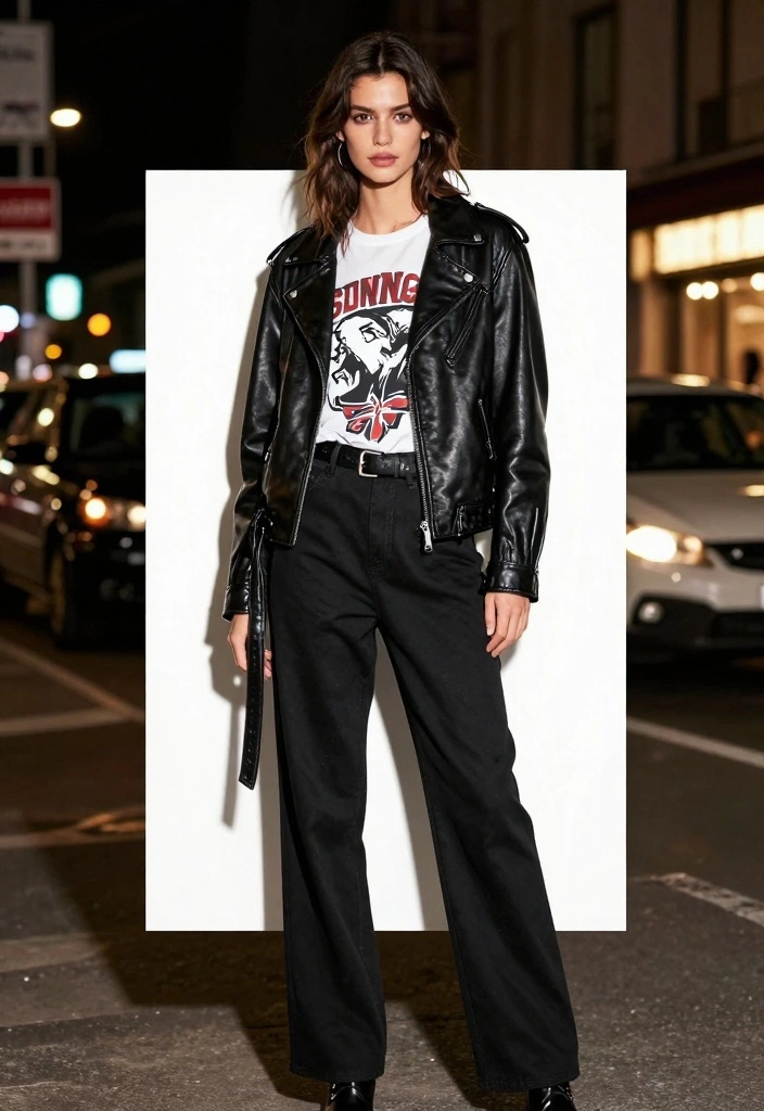 16 Oversized Pants Outfit Ideas For Women With Relaxed Fit - 8. Effortlessly Edgy 1