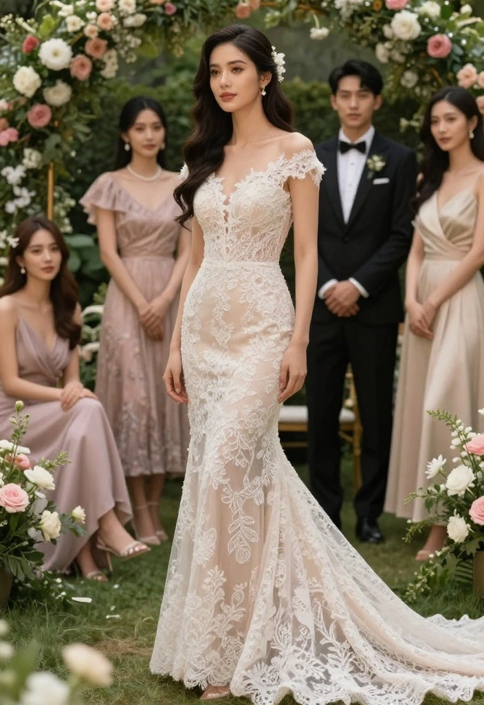 12 Bachelorette Outfit Ideas for Brides That Stand Out - 10. Sophisticated Lace Dress 1