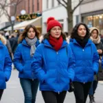 12 Blue Puffer Jacket Outfit Ideas for Women That Stay Stylish