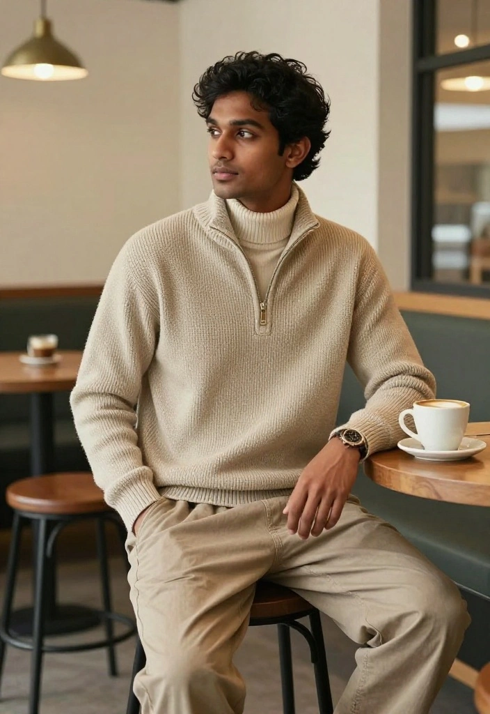 12 Quarter Zip Outfit Ideas for Women That Go Beyond Athleisure - 8. Cozy Weekend Layers 1