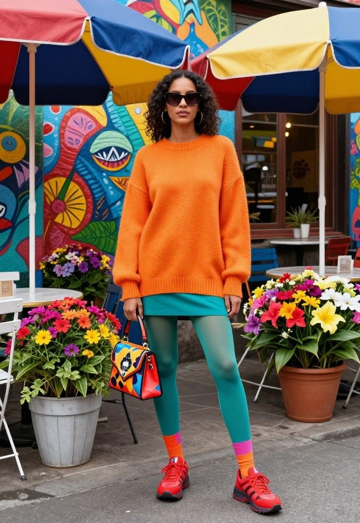 14 Ramona Flowers Outfit Ideas for Women That Nail the Vibe - 2. Quirky Color Combos 1