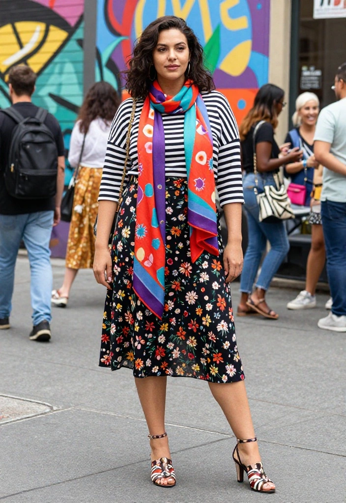 14 Ramona Flowers Outfit Ideas for Women That Nail the Vibe - 6. Mismatched Patterns 1