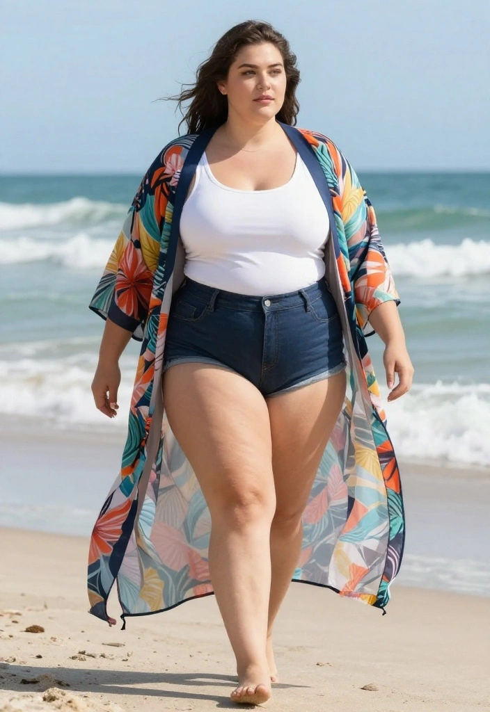 14 Sheer Top Outfit Ideas for Women That Show Just Enough Skin - 14. Bohemian Vibes with Sheer Kimonos 1