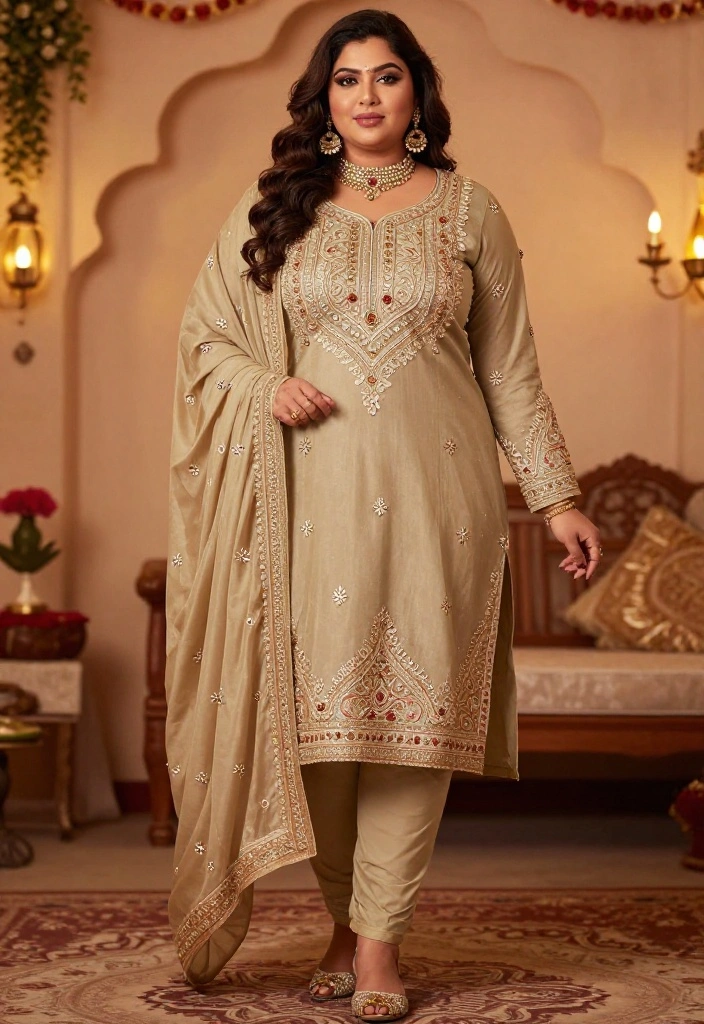 15 Baat Pakki Outfit Ideas for a Modest Celebration - 12. Timeless Churidaar 1