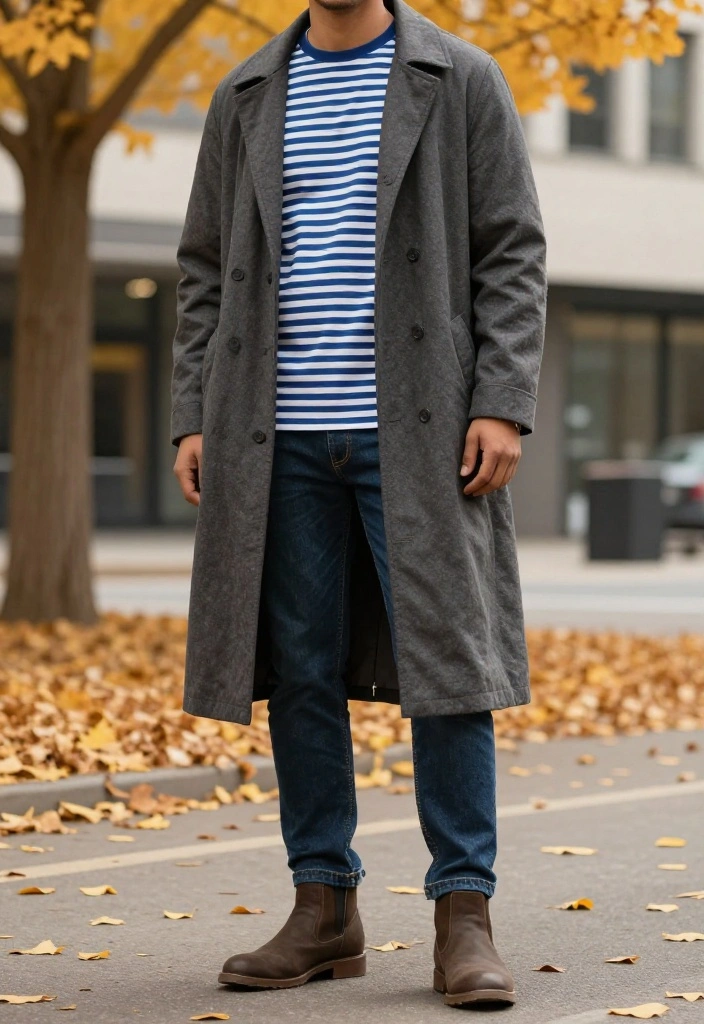 15 Blue and White Striped Shirt Outfit Suggestions for Women That Skip the Nautical Cliché - 15. Effortless Layering 1