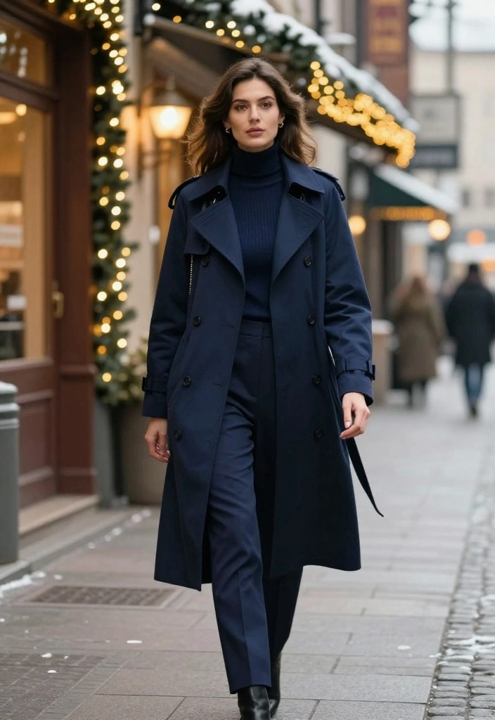 15 Coquette Winter Outfit Ideas That Stay Warm and Stylish - 9. Vintage-Inspired Trench Coat 1