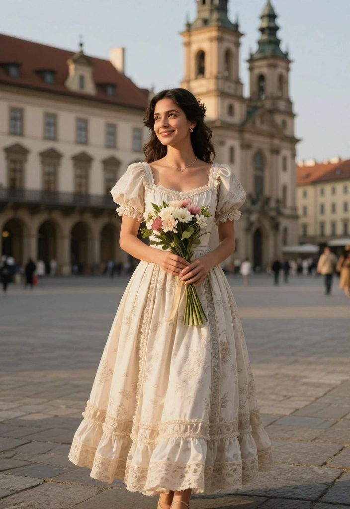 15 Europe Aesthetic Outfit Ideas That Pack Light - 10. Vintage-Inspired Tea Dress 1